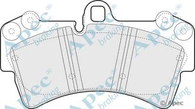 APEC BRAKING pad1317 -  Комплект тормозных колодок, дисковый тормоз
